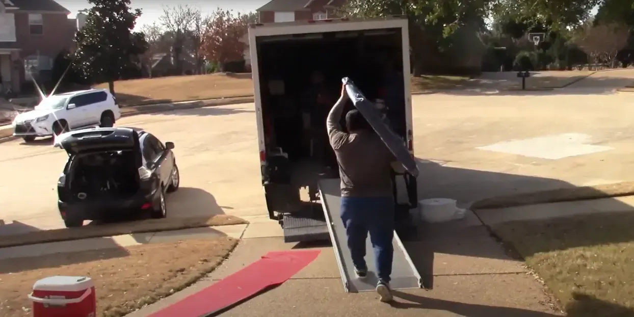 Roadway Moving truck